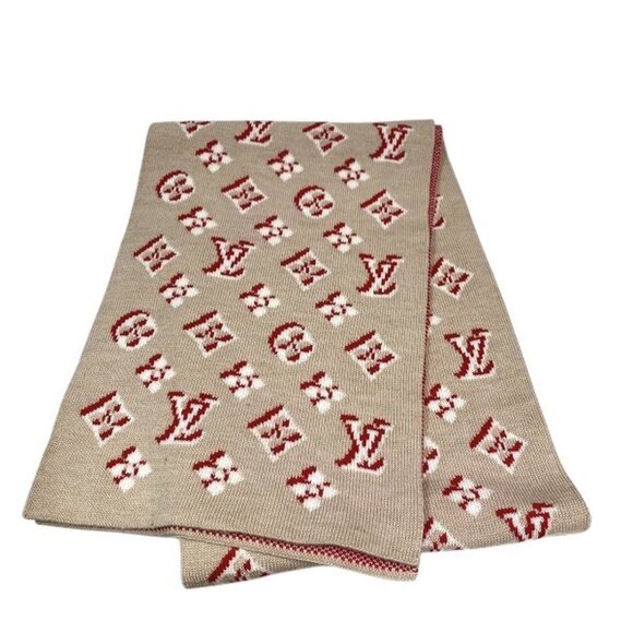 LOUIS VUITTON Scarf Echarpe.3D Monogram M76446 Luxury Accessory - Picture 2 of 9